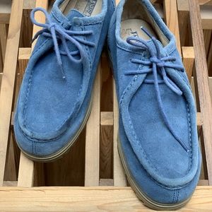 Lands End Blue Big Boy Suede Chukka Shoes Size 6